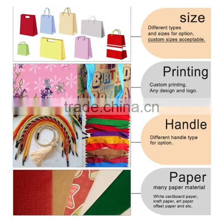 Full color printing Custom kraft packaging paper bag