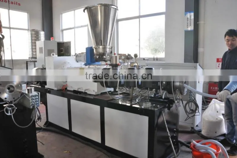 PVC pipe conical plastic twin screw extruder machinery