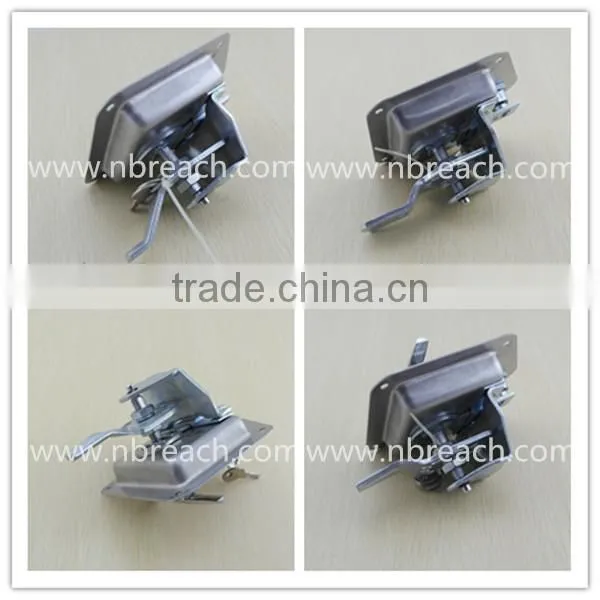Key-locking Recessed Folding T Handle Lock with Red Powder Coating