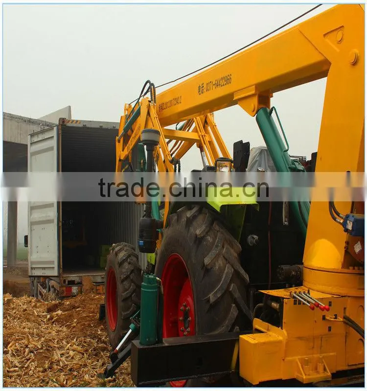 Wheeled type hydraulic digging machine pile driver with CE approved
