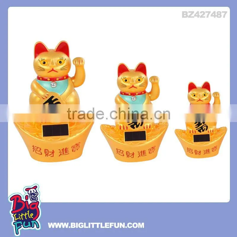 Wholesale lucky cat solar toy coin box