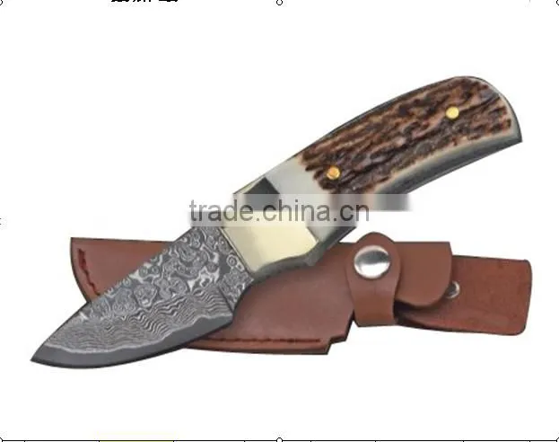 DS-1003 Pakistan damascus steel tactical folding knife