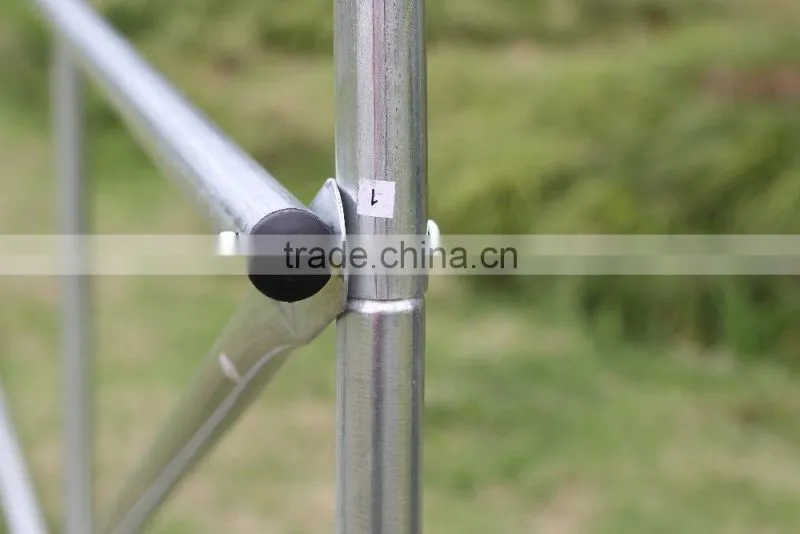 3x3x2M Polytunnel Greenhouse Fully Galvanized Steel Frame Garden Greenhouse