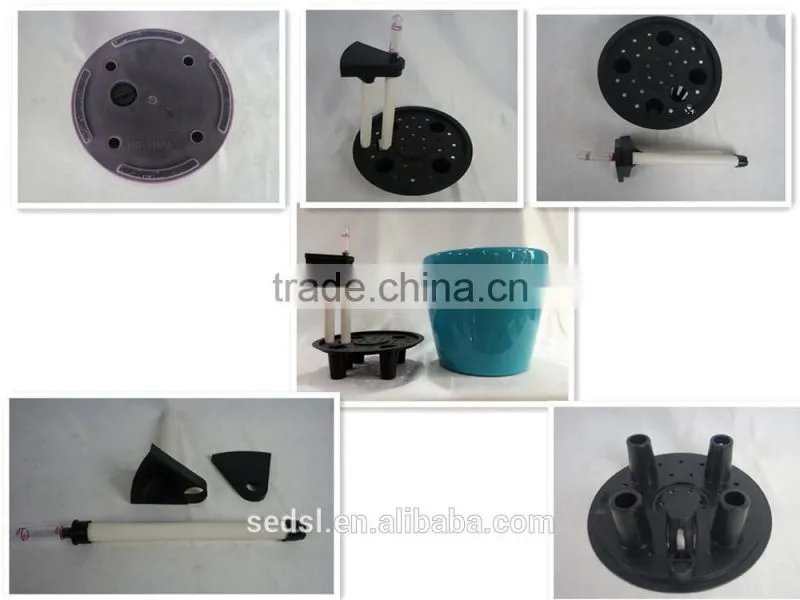 Made in China easy roller round plastic flower pots