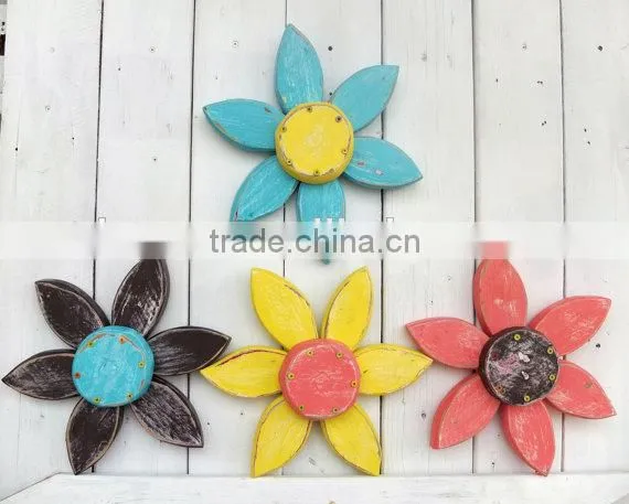 rustic wooden flower wall art summer decor