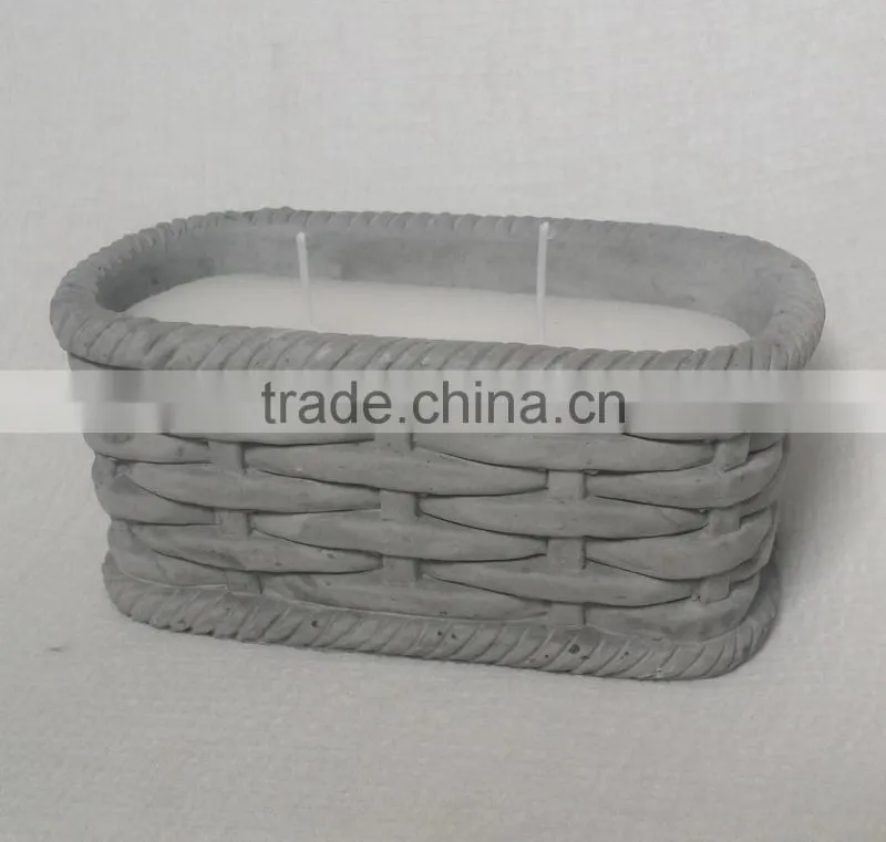 cheap patterns woven ceramic candle wax jar