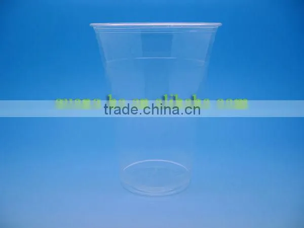 PLA Cold drinking clear plastic Cup/ biodegradable ice cream cups