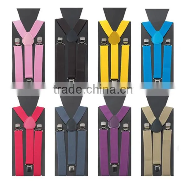 Cheap elastic new fashion design white suspenders