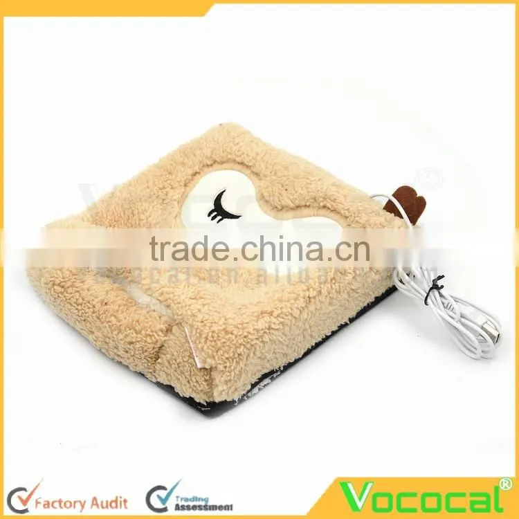Cartoon USB Hand Warmer Mouse Pad Wristbands Mousepad for Christmas Gift Owl Pattern