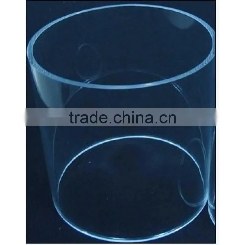 High quality 75OD transparent acrylic clear plastic tube pipe