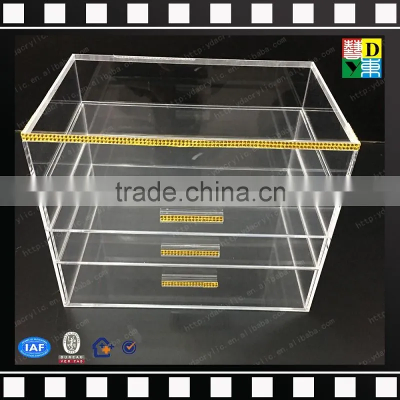 2016 Factory direct Price transparent acrylic lipstick holder,custom rotatable makeup organizer