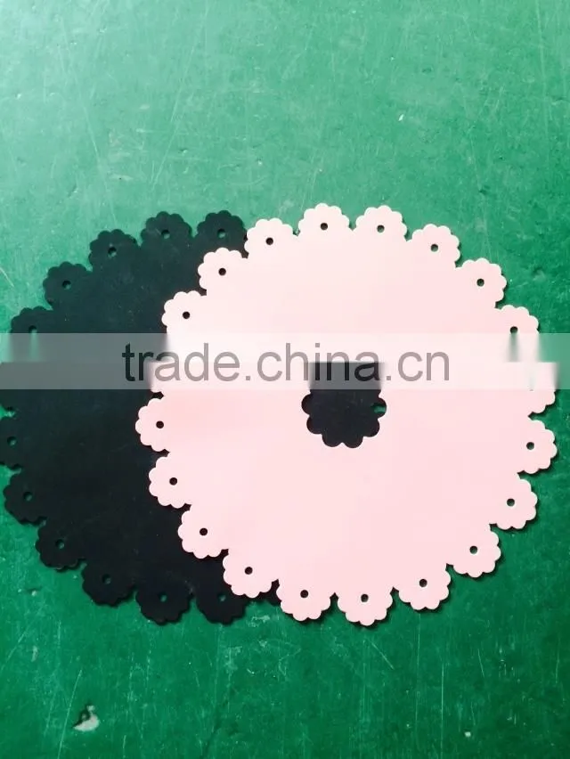 Waterproof high temperature circular lace silicone insulation pad / mat