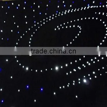 new design LED Monochrome starry sky cloth