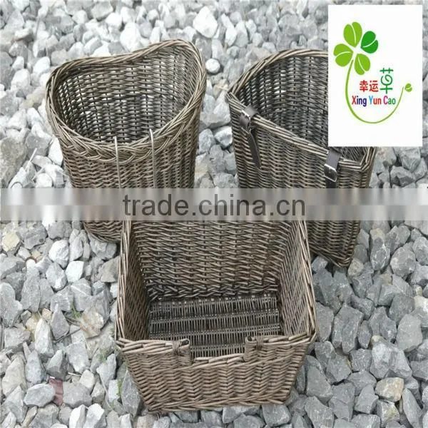 half round wicker bicycle basket wholesale basket hot!! red color