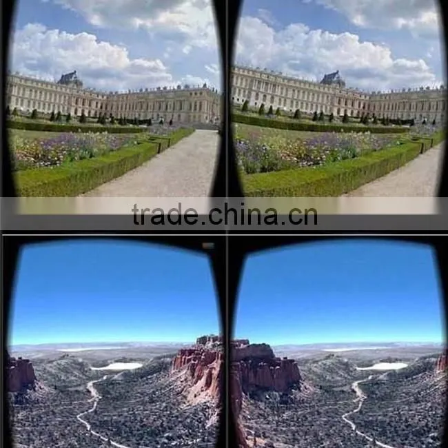 Factory Wholesale 3D VR Box Google Custom Cardboard Glasses 2.0 for Mobile Phone
