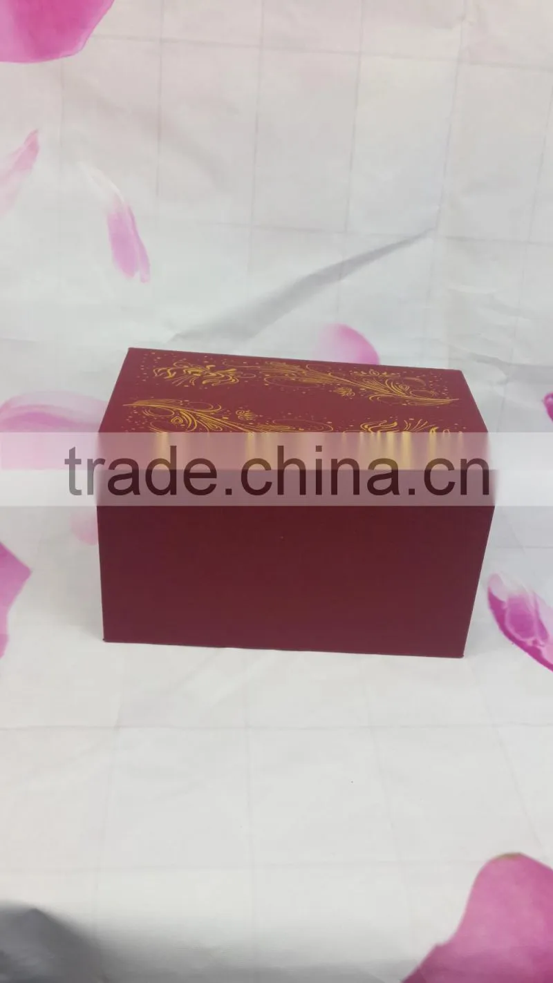 wholesaler Biodegradable retangle shape carboard funeral urns