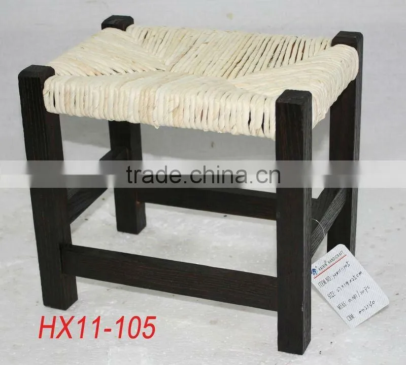 Vintage wooden seat stool for children
