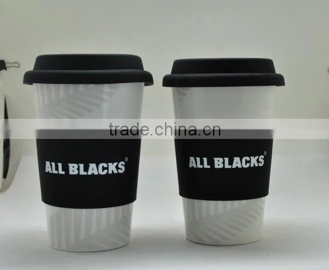 Takeaway Ceramic Insulated Double Wall Travel Mug
