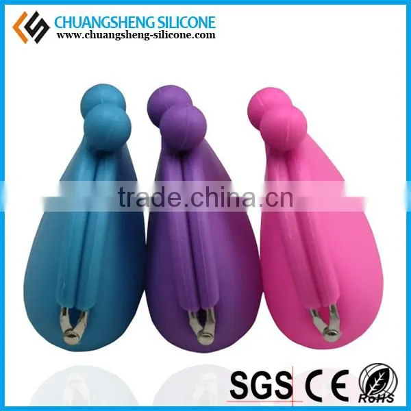 CANDY COLOR COLORFUL CUTE SILICONE COIN BAG/COIN POCKET WITH A LOVELY SHAPE HREAT SHAPE