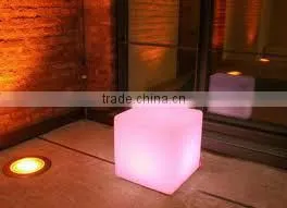 Fashion LED Cube Seat/LED Cube/Plastic Cube