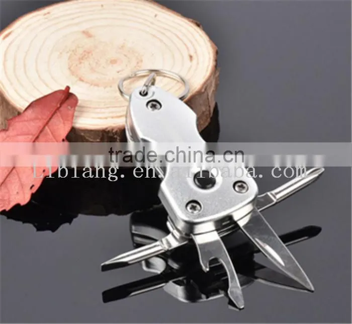 Creative outdoor present 7-in-1Portable Multi-Tool Key Ring