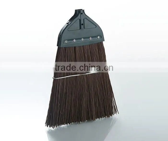 Outdoor use durable high quality strong fiber stainless steel broom