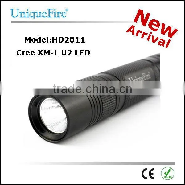 uniquefire 500 lumens 5w waterproof shockproof led torch flashlight long range
