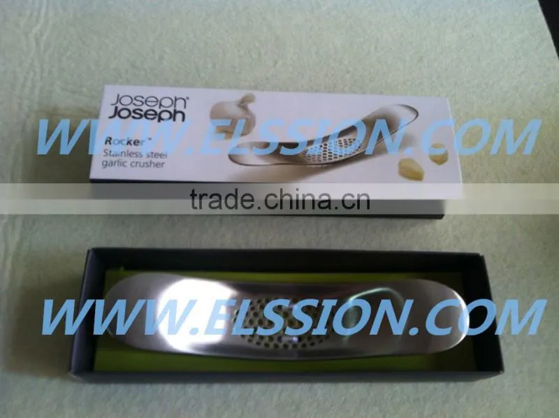 Stainless steel Garlic Press/ Garlic Crusher/ Garlic Rocker As Seen On TV