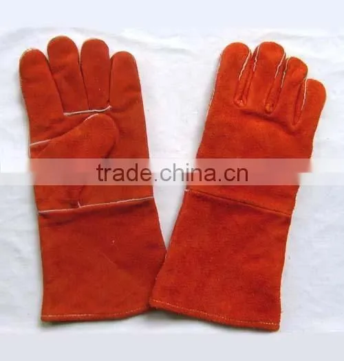 14" 16" Red Leather Welding Gloves for welders