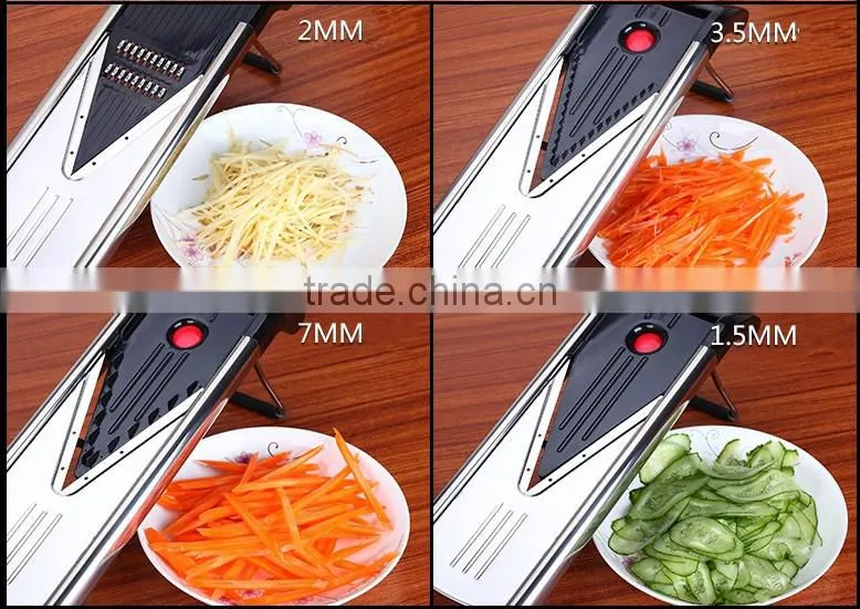 2017 The New Kitchen Stainless Steel V Blade Mandoline Slicer