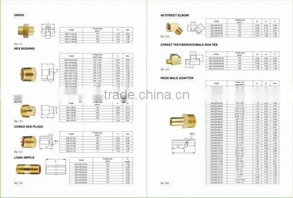 NPT USA market forged for USA market brass fitting