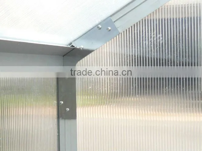 sino-lily greenhouse with aluminium frame and base