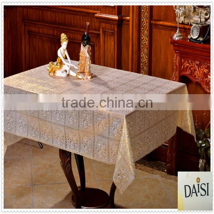 PVC dining table cover printed plastic tablecloths free sample tablecloth