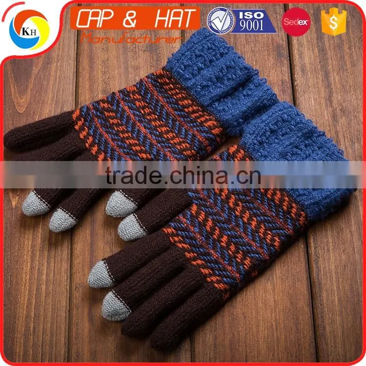 cotton Arcylic Glove Smart Phone Winter Warm Touch Screen Gloves Best Promotional Gift