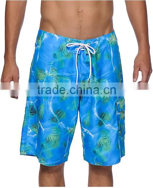 Mens splash wave print custom board shorts