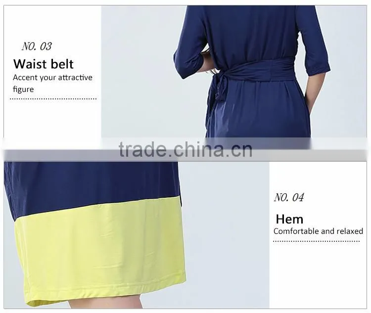 Maternity dresses Hit color nursing clothes pregnant mums skirts
