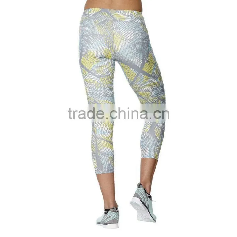 Factory Wholesale Custom Design Sportswear Printed Tights Womens Yoga Pants