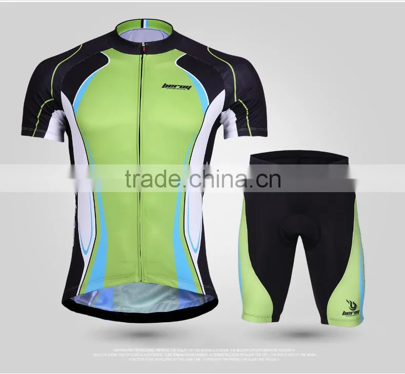 BEROY Hot Selling Reflective Mountain Bike Cycling Jersey and Padded Cycling Pants