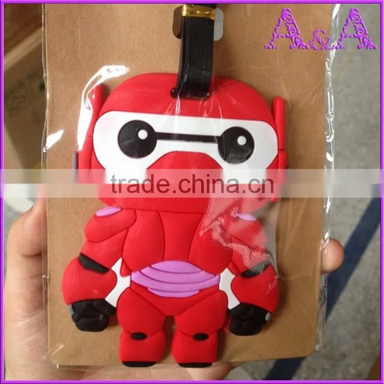 Cheap Price Customized PVC Luggage Tag, Airline Luggage Tag with Loop Strap, Hard Plastic Luggage Tag