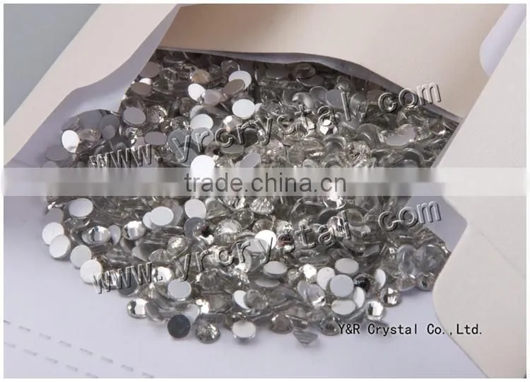 Clear Crystal 1440 pcs SS16 high quality chaton flat back rhinestones nail art