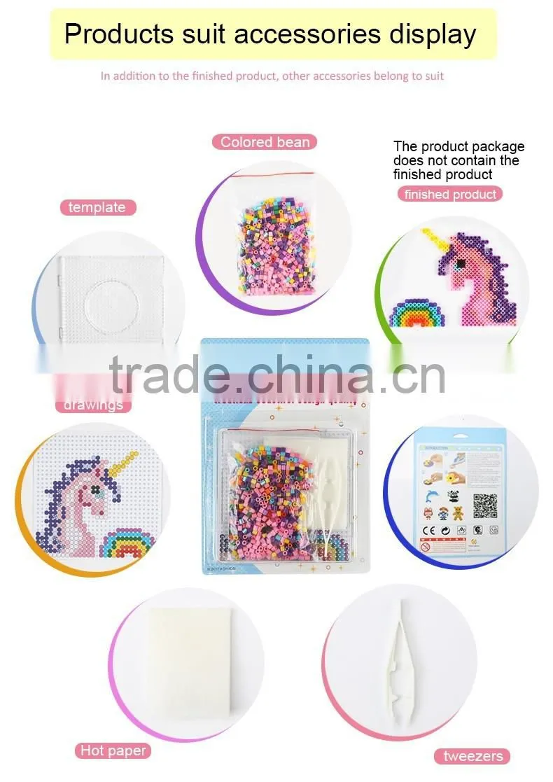 Fashion fuse beads puzzle ironing beads hama perler beads diy toys