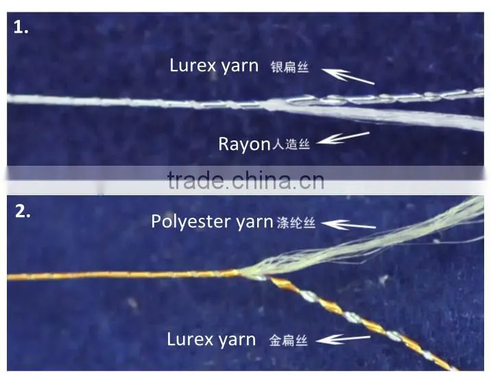 mx type weaving metallic yarn