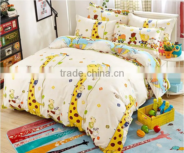 Hot sale 100%cotton printed kid bedding set