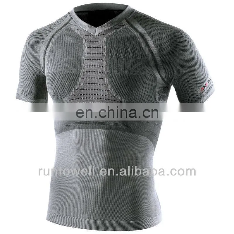 2013 Men's short sleeve compression wear, compressed t shirt machine / youth compression shirt / compression tee shirt