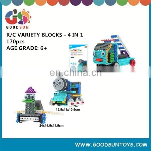 Educational plastic R/C toys for kids R/C car building blocks toys sets for sale