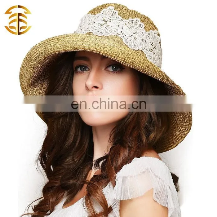 Wholesale Fashion Casual Summer Sunscreen Women Straw Hat