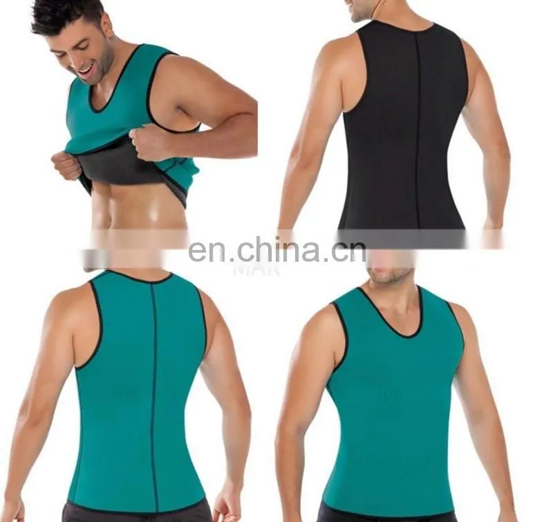 Men Sweat Gym Tank Top Athletic Shirt Sports Running Slimming Vest