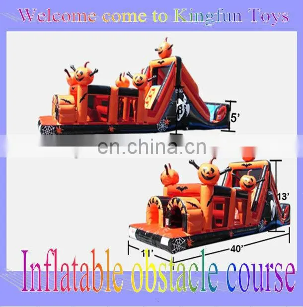 Giant train inflatable obstacle course for kdis/adult