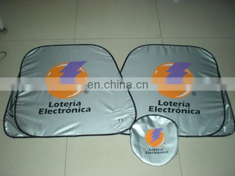 Car Sun shade silver Nylon front window polyester from leading car sunshade supplier in China