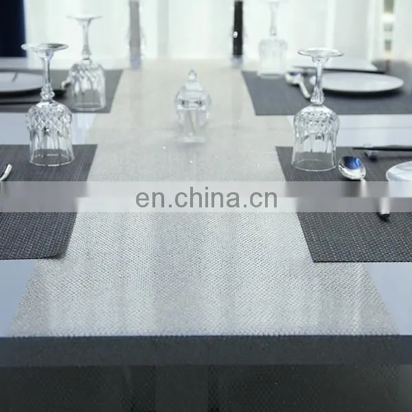 2015 High Quality Gold Hexagonal Mesh Heat-Resistant Table Runner